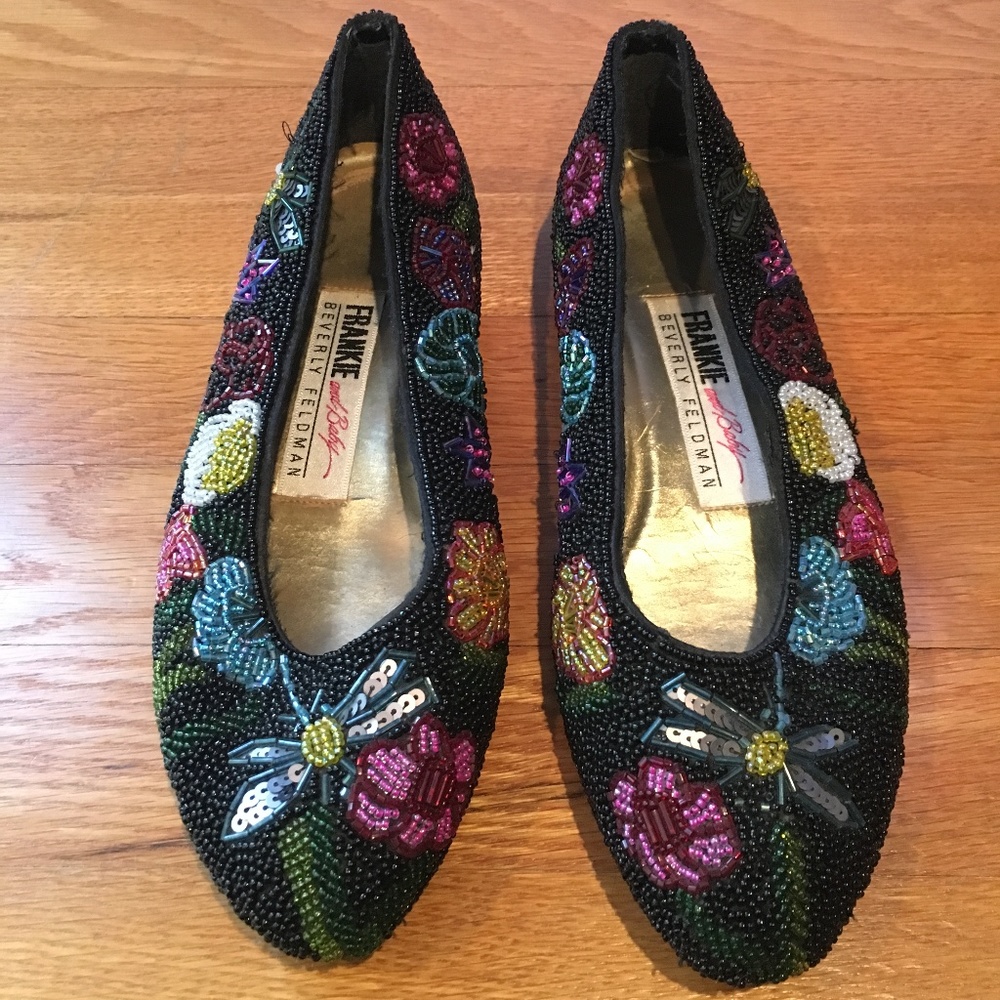 Frankie and Baby Vintage Beaded Flats